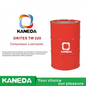 KANEDA ORITES TW 220 Biały olej spożywczy stosowany do smarowania hiper-kompresorów etylenowych oraz do smarowania tłokowych sprężarek dedykowanych do syntezy NH3.