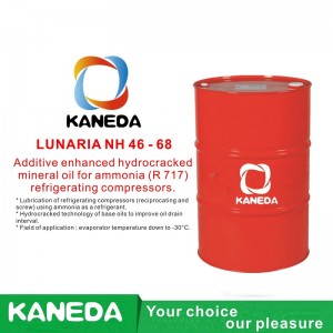 KANEDA LUNARIA NH 46 - 68 Dodatkowy hydrokrakowany olej mineralny do sprężarek chłodniczych amoniaku (R 717).