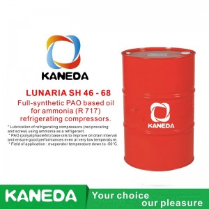 KANEDA LUNARIA SH 46 - 68 W pełni syntetyczny olej PAO do sprężarek chłodniczych na amoniak (R 717).